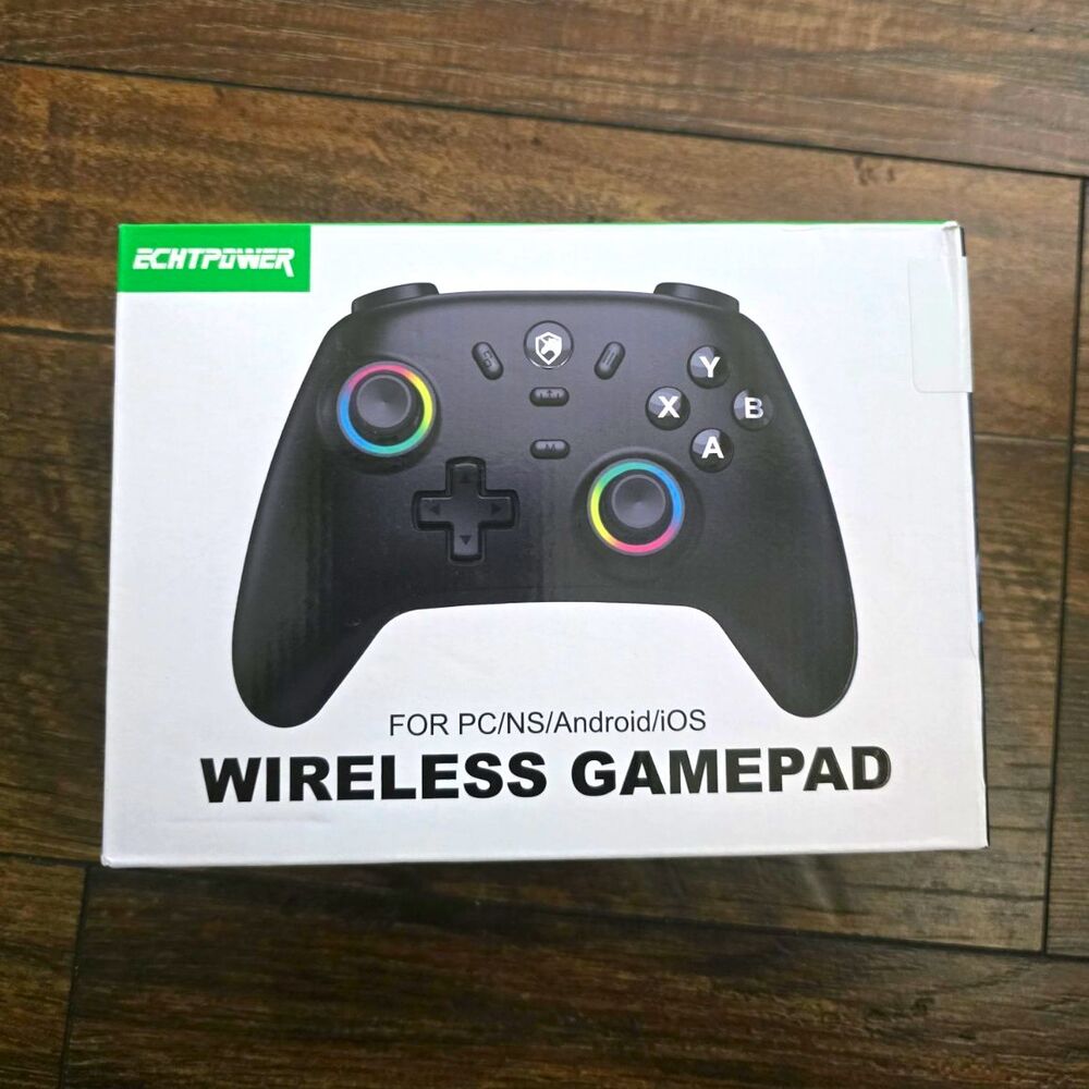 ECHTPower EP01 Wireless Gamepad, Hall Effect + Turbo, PC/Switch/Android/iOS